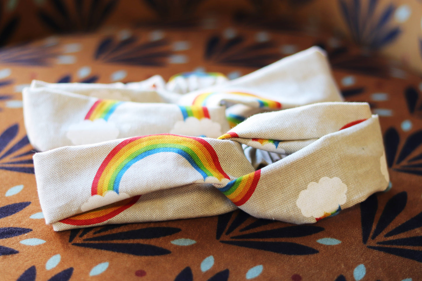 Crossed Headband Rainbow